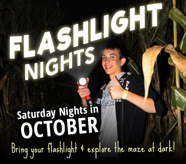 Flashlight Nights in the Maze - Saturdays in October