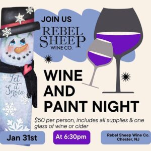 Winter Snowman Paint & Sip