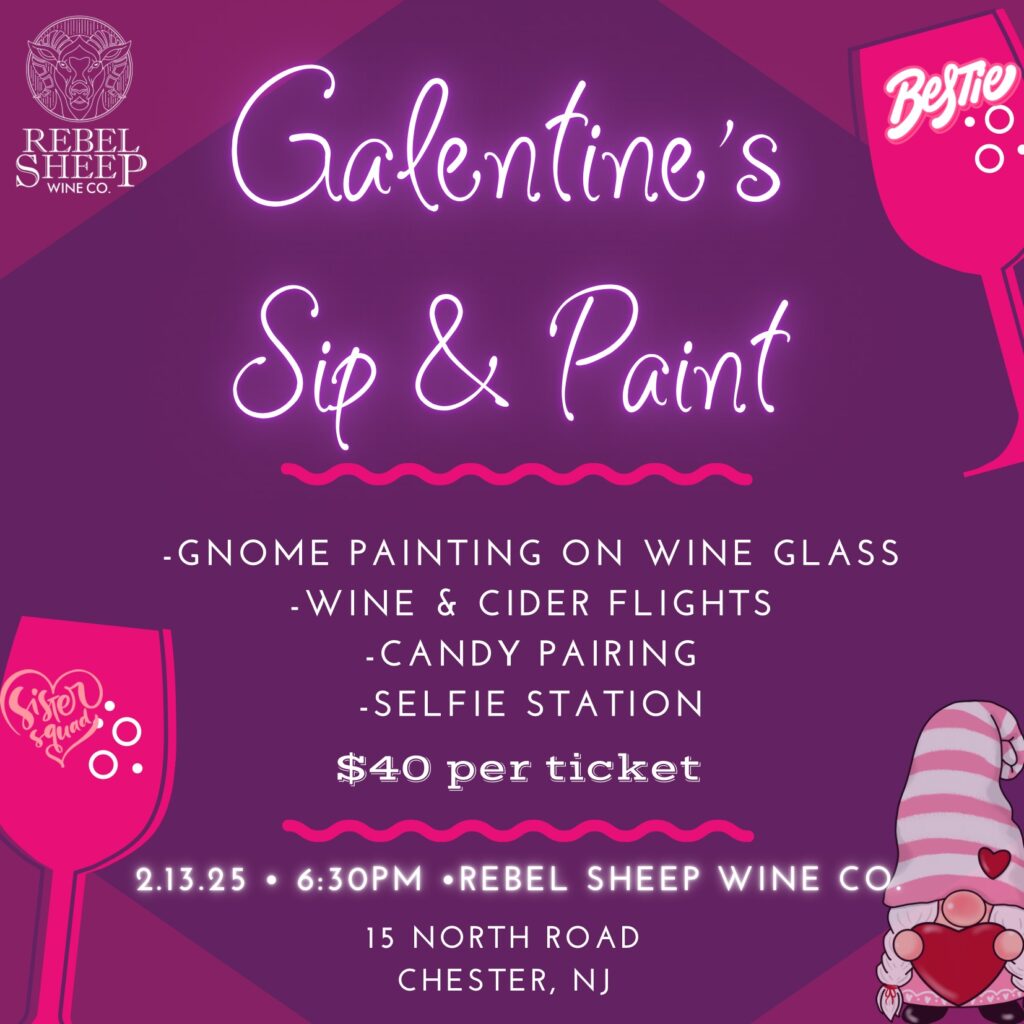 Galentine's Gnome Wine Glass Paint & Sip - Feb 13, 2025
