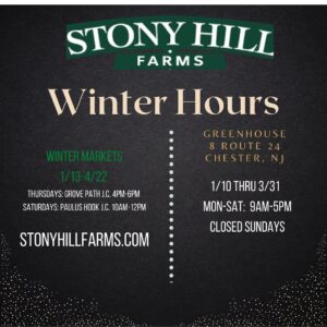 Winter Hours 2022